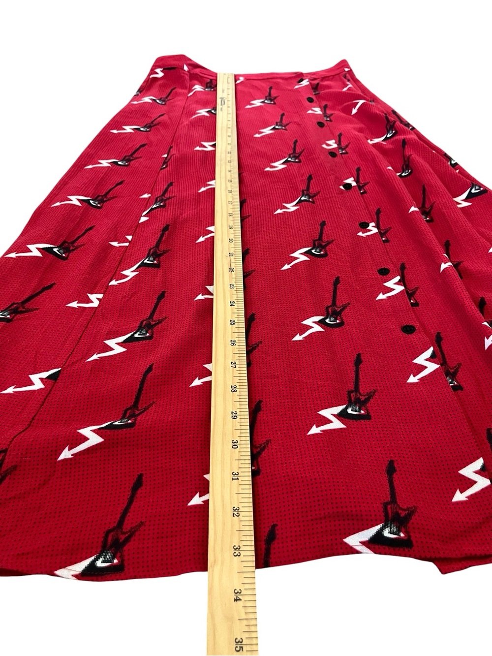 Zadig & Voltaire Rouge June Guitare Midi Skirt, Size 38 / Medium - Picture 13 of 13